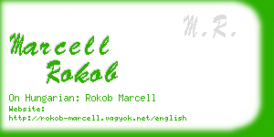 marcell rokob business card